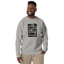 Sweatshirt med texten "Det är konstigt"