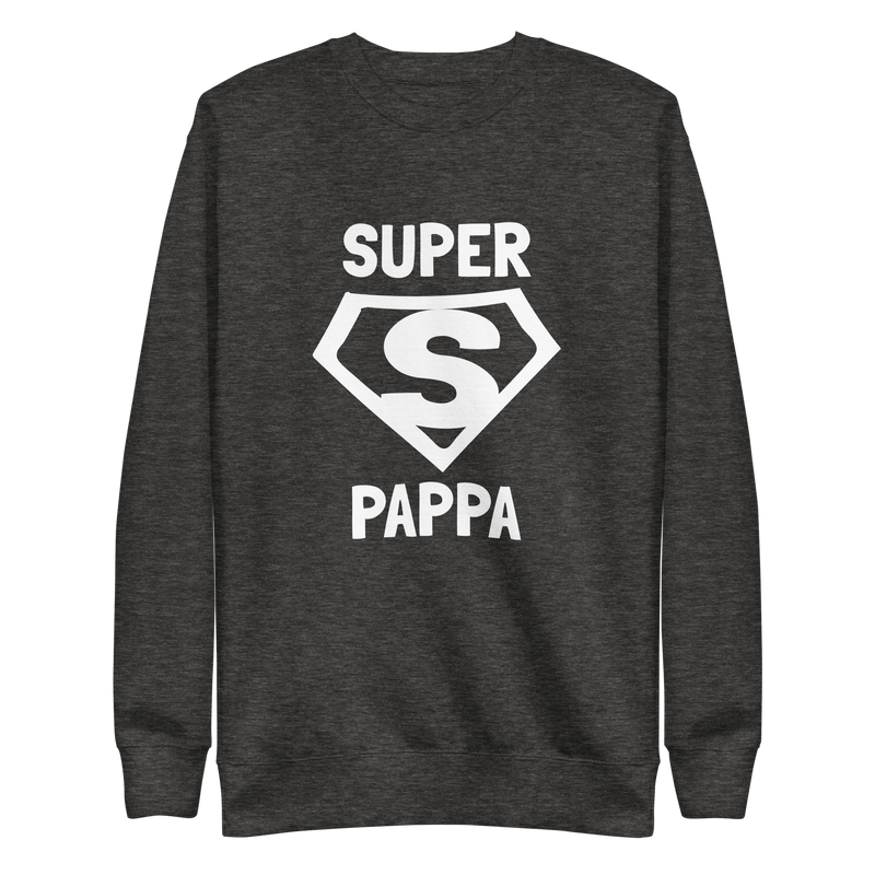 Sweatshirt med texten "SUPER PAPPA"