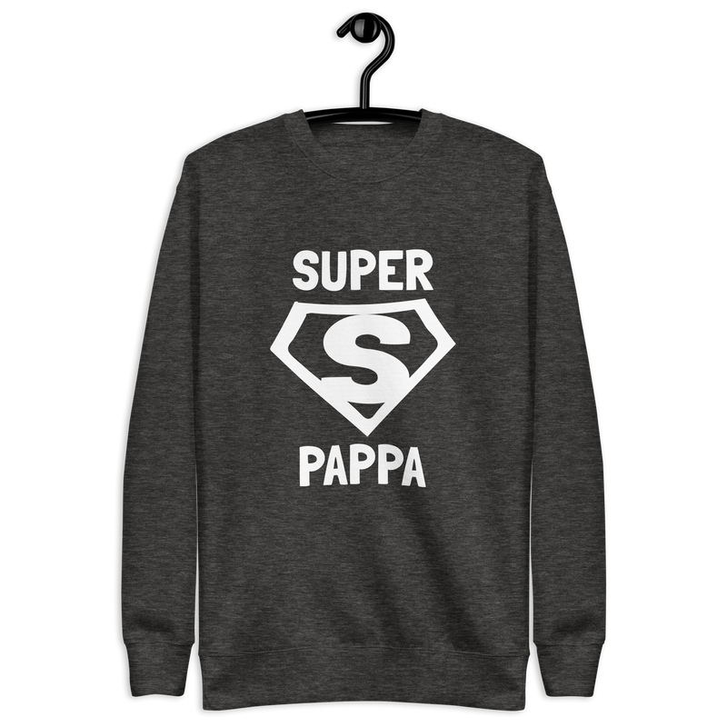 Sweatshirt med texten "SUPER PAPPA"