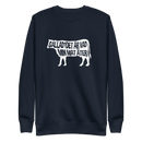 Sweatshirt med texten " Sallad? Det är vad min mat äter"