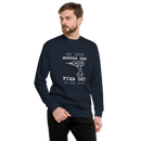 Sweatshirt med texten " Om morfar inte kan fixa det så kan ingen."