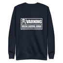 Sweatshirt med texten "Varning! Vresig gammal gubbe"