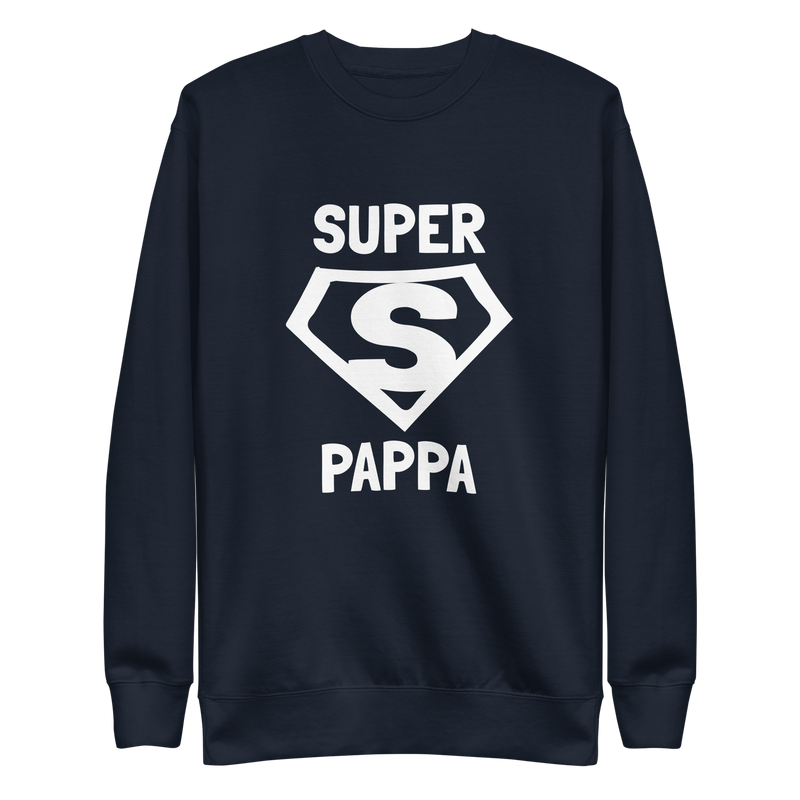 Sweatshirt med texten "SUPER PAPPA"