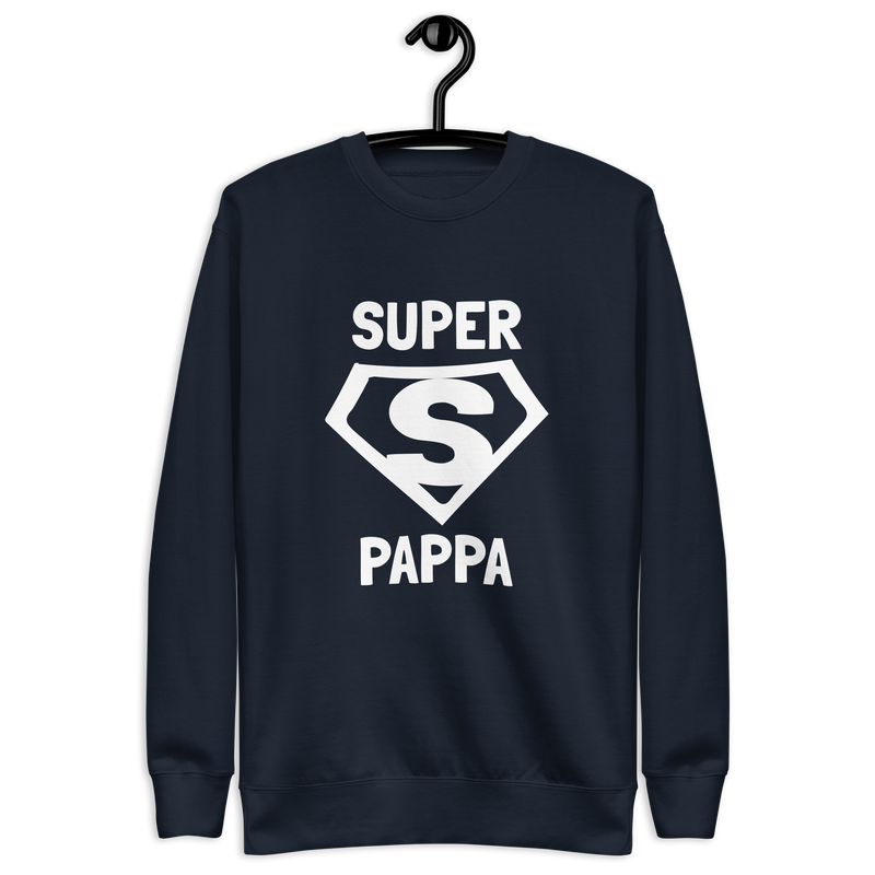 Sweatshirt med texten "SUPER PAPPA"