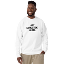 Sweatshirt med texten " Jag? Sarkastisk? Aldrig."