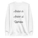 Sweatshirt med texten "Andas in"