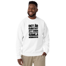 Sweatshirt med texten "Det är konstigt"