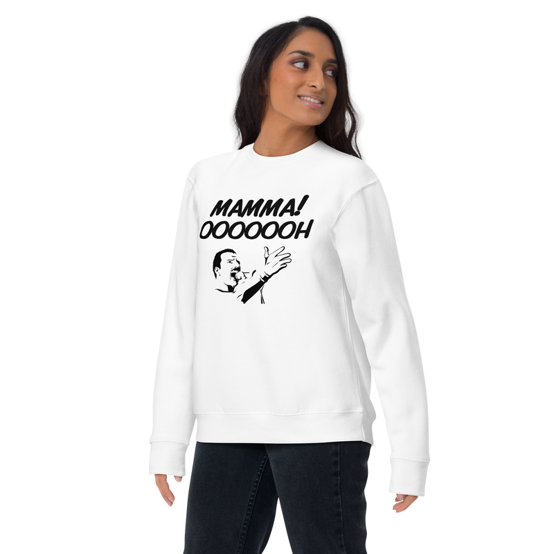 Sweatshirt med texten "MAMMA! OOOOOOH!"