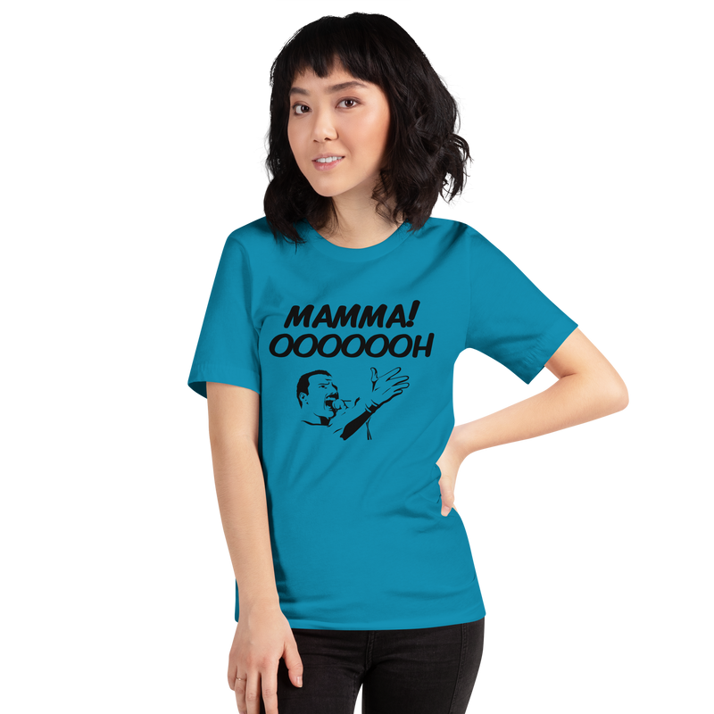 T-shirt med bild texten "Mamma! OOOOOH!"