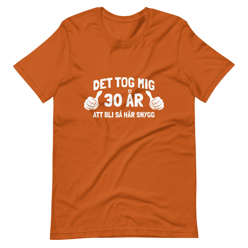T-shirt med bild texten "Det tog mig 30 år"