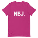 T-shirt med bild texten "NEJ."