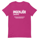 T-shirt med bild texten "INGENJÖR"