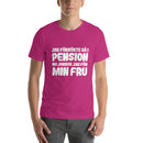 T-shirt med bild texten "Jag försökte gå i pension"