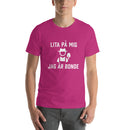 T-shirt med bild texten "Lita på mig, jag är bonde"