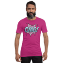 T-shirt med bild texten "OMG!"