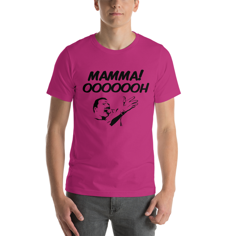 T-shirt med bild texten "Mamma! OOOOOH!"