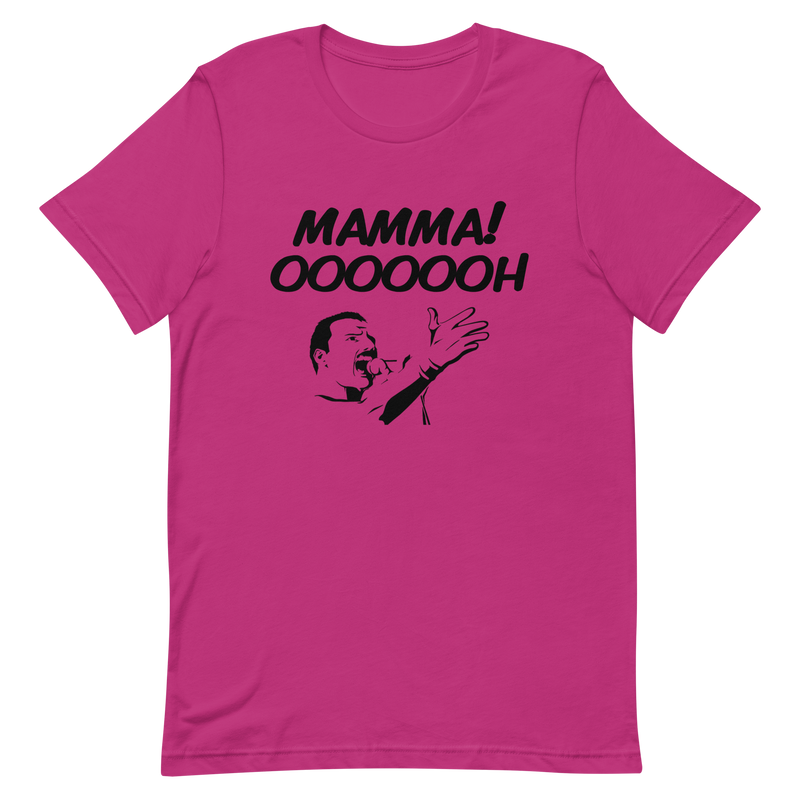 T-shirt med bild texten "Mamma! OOOOOH!"