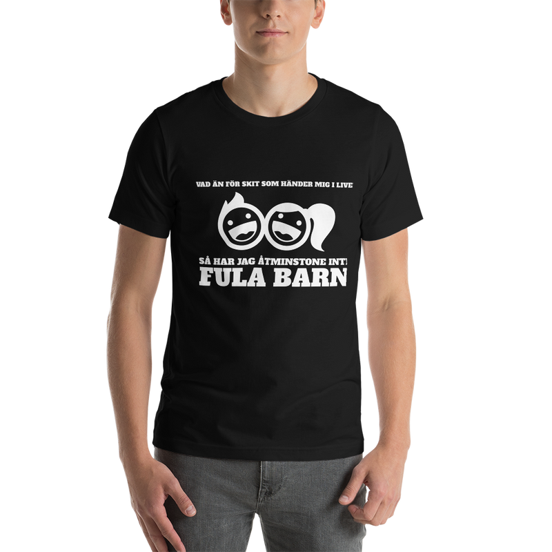 T-shirt med bild texten "Vad än för skit som händer"