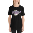 T-shirt med texten "YIKES!"