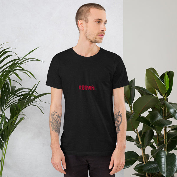T-shirt med texten "RÖDVIN."