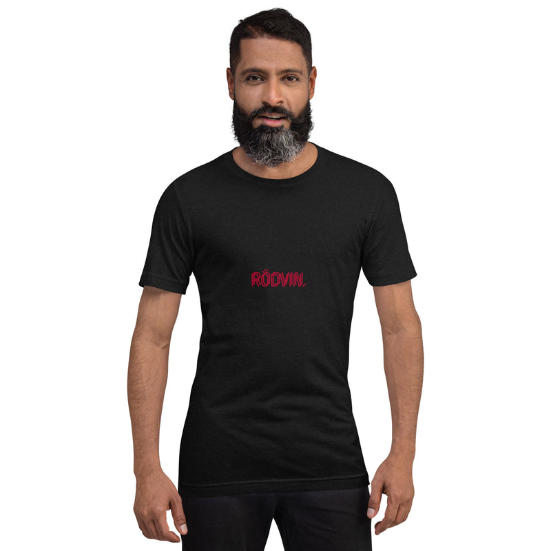T-shirt med texten "RÖDVIN."