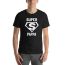 T-shirt med bild texten "SUPER PAPPA"