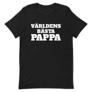 T-shirt med bild texten "Världens bästa pappa"