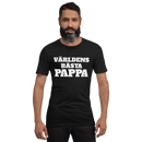 T-shirt med bild texten "Världens bästa pappa"