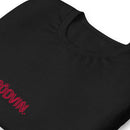 T-shirt med texten "RÖDVIN."