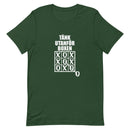 T-shirt med bild texten "Tänk utanför boxen"