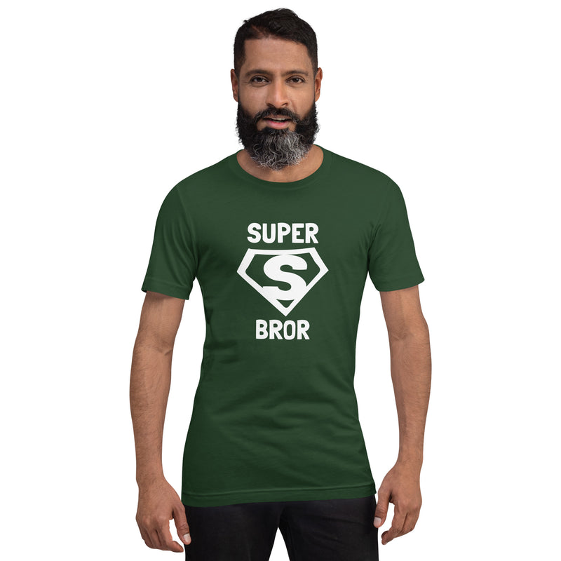 T-shirt med bild texten "Super bror"