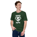 T-shirt med bild texten "SUPER PAPPA"