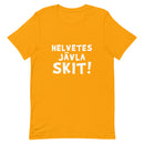 T-shirt med bild texten "Helvetes jävla skit"