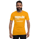 T-shirt med bild texten "INGENJÖR"