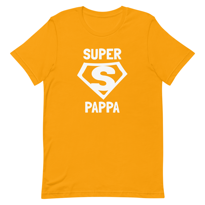 T-shirt med bild texten "SUPER PAPPA"