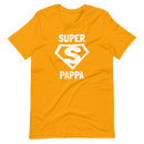 T-shirt med bild texten "SUPER PAPPA"