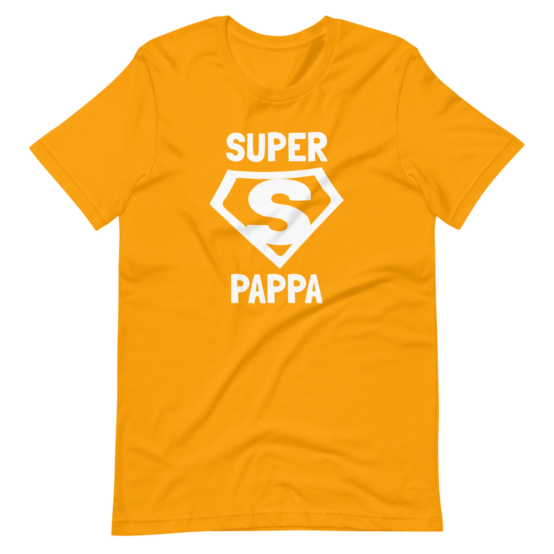T-shirt med bild texten "SUPER PAPPA"