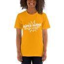 T-shirt med bild texten "SUPER MAMMA"