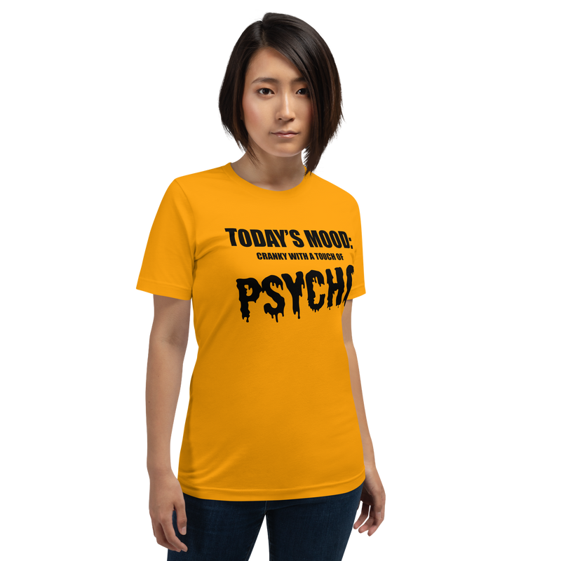 T-shirt med bild texten "Todays mood"