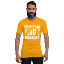 T-shirt med bild texten "Du hittar mig i garaget"