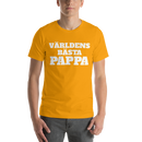 T-shirt med bild texten "Världens bästa pappa"