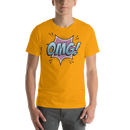 T-shirt med bild texten "OMG!"