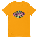 T-shirt med bild texten "KAPOW"