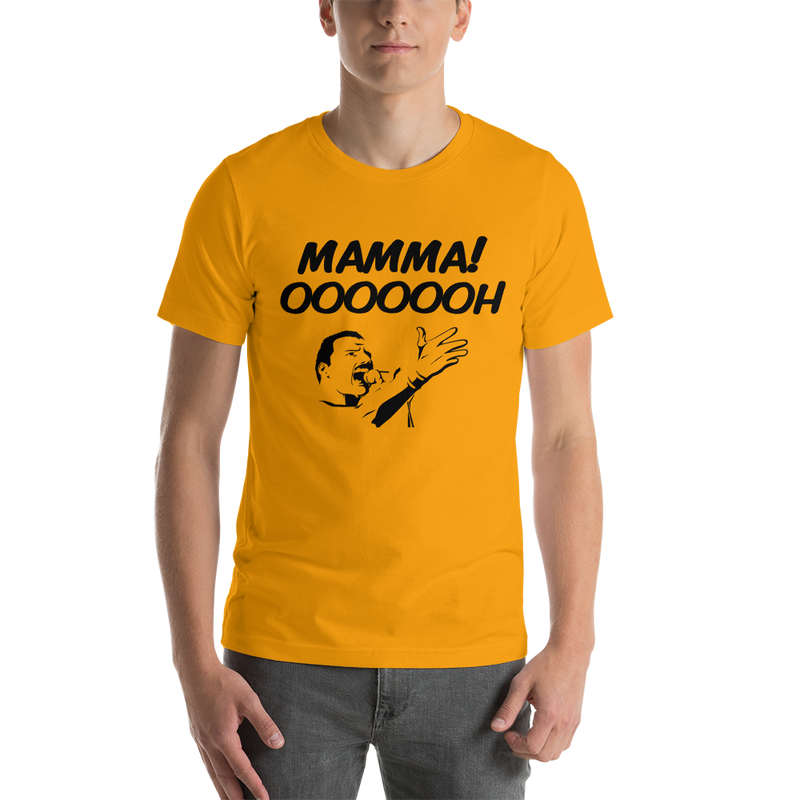 T-shirt med bild texten "Mamma! OOOOOH!"