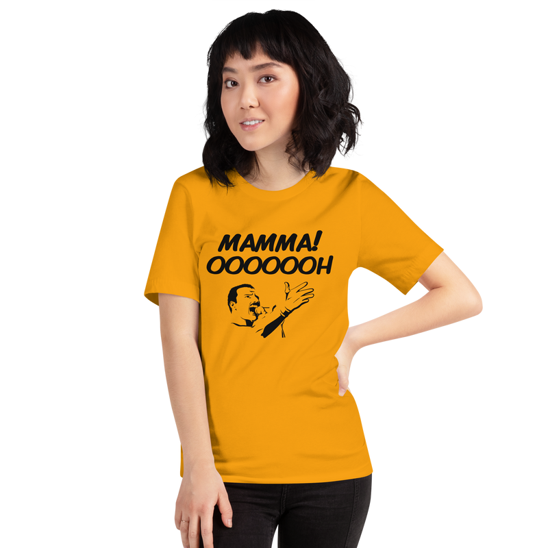 T-shirt med bild texten "Mamma! OOOOOH!"