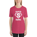 T-shirt med bild texten "SUPER MAMMA"