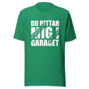 T-shirt med bild texten "Du hittar mig i garaget"