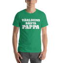 T-shirt med bild texten "Världens bästa pappa"