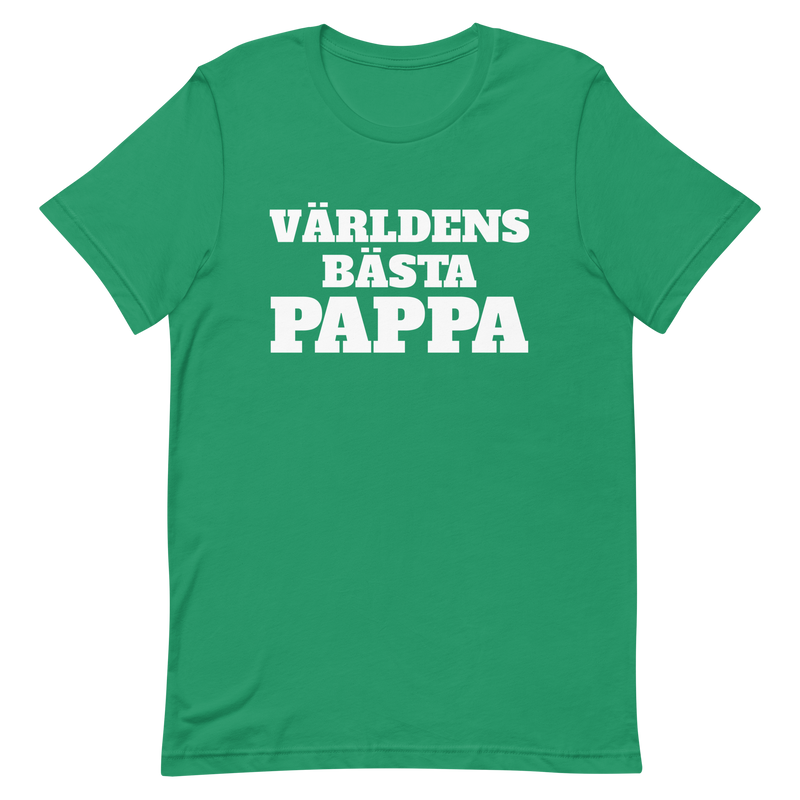 T-shirt med bild texten "Världens bästa pappa"