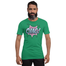 T-shirt med bild texten "OMG!"